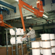 Industrial Manipulator Lifting and Moving Rolls
