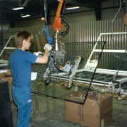 Industrial Manipulator Lifting and Moving Glass and Blades with Vacuum Tools